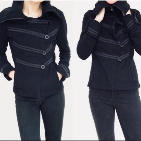 lululemon athletica Jackets & Blazers - Lululemon - Admiral Jacket in Military Grey, sz 6 - Cotton Fleece, 6 - RARE